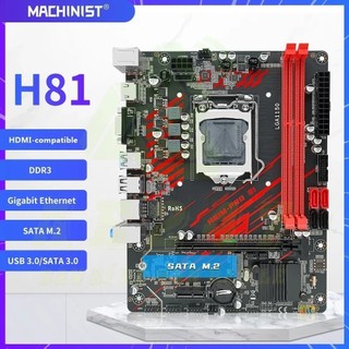 Mới machinist main h81m pro s1 lga 1150 m.2 khe cắm hỗ trợ i3 i5 i7/xeon e3 v3 bộ vi xử lý ddr3 ram h81m-pro s1