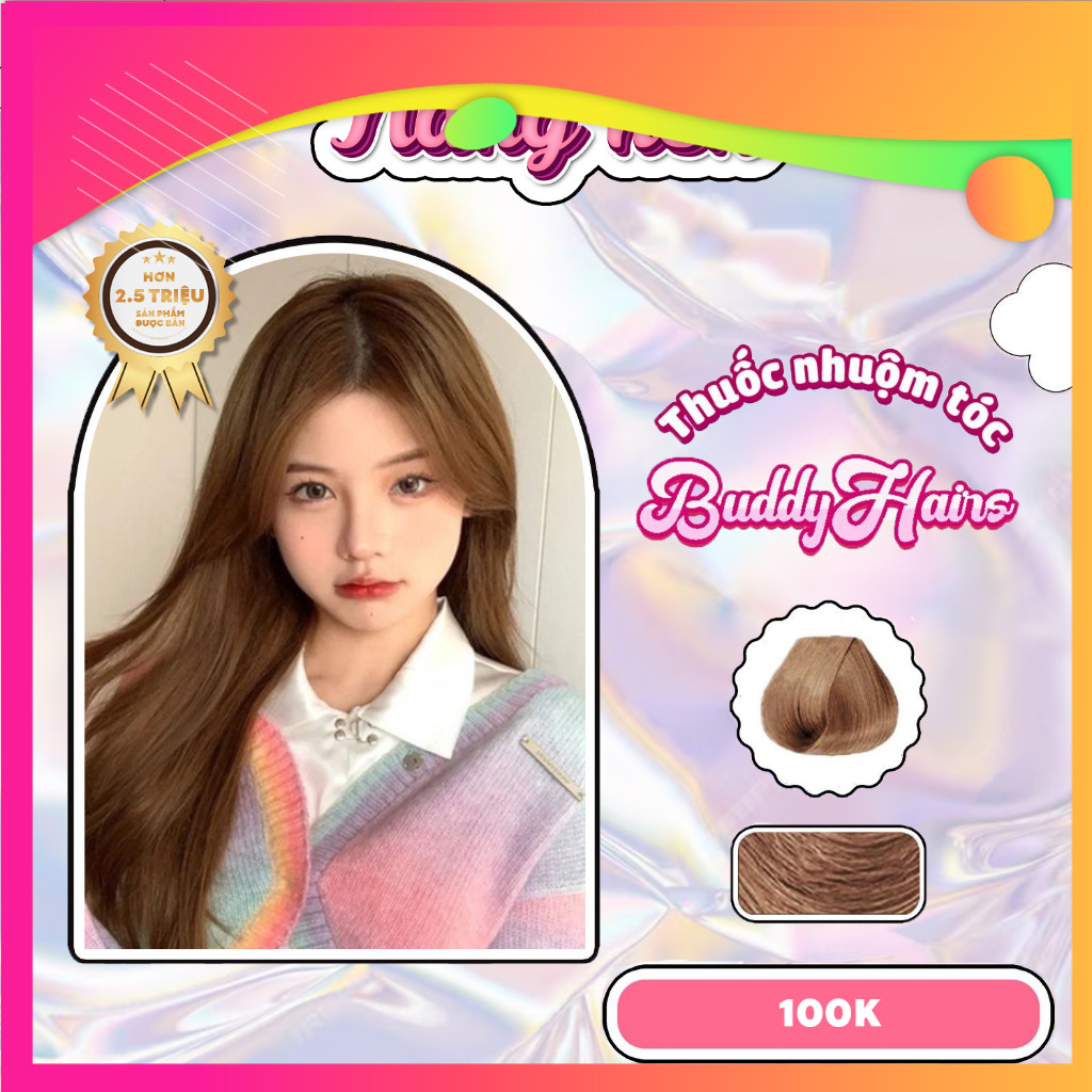 Thuốc Nâng tone tóc nhẹ, thuốc nhuộm tóc tại nhà BuddyHairs, thuốc Nâng nền tóc.
