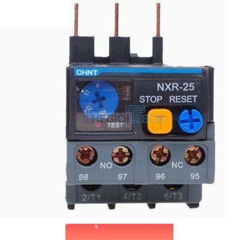 Rơ Le Nhiệt Chint NXR-25 | Dải Dòng: 1.6-2.5A, 2.5-4A, 4-6A, 5.5-8A, 7-10A, 9-13A, 12-18A, 17-25A | 
