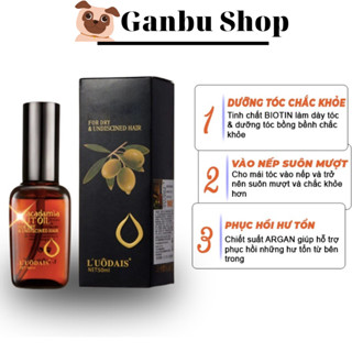 Tinh Dầu Dưỡng Tóc Macadamia Nut Oil L'UÔDAIS Tái Tạo, Nuôi Dưỡng Cho Mái Tóc Chắc Khỏe-Óng Ả 50ml