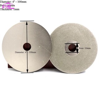 【UTHU】Versatile Diamond Coated Flat Lap Wheel 100mm 4 Lapidary Grinding Disc