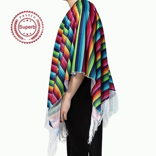 Khăn choàng Mexico Lễ kỷ niệm Khăn choàng hóa trang phong cách quốc gia Mexico Y1R8