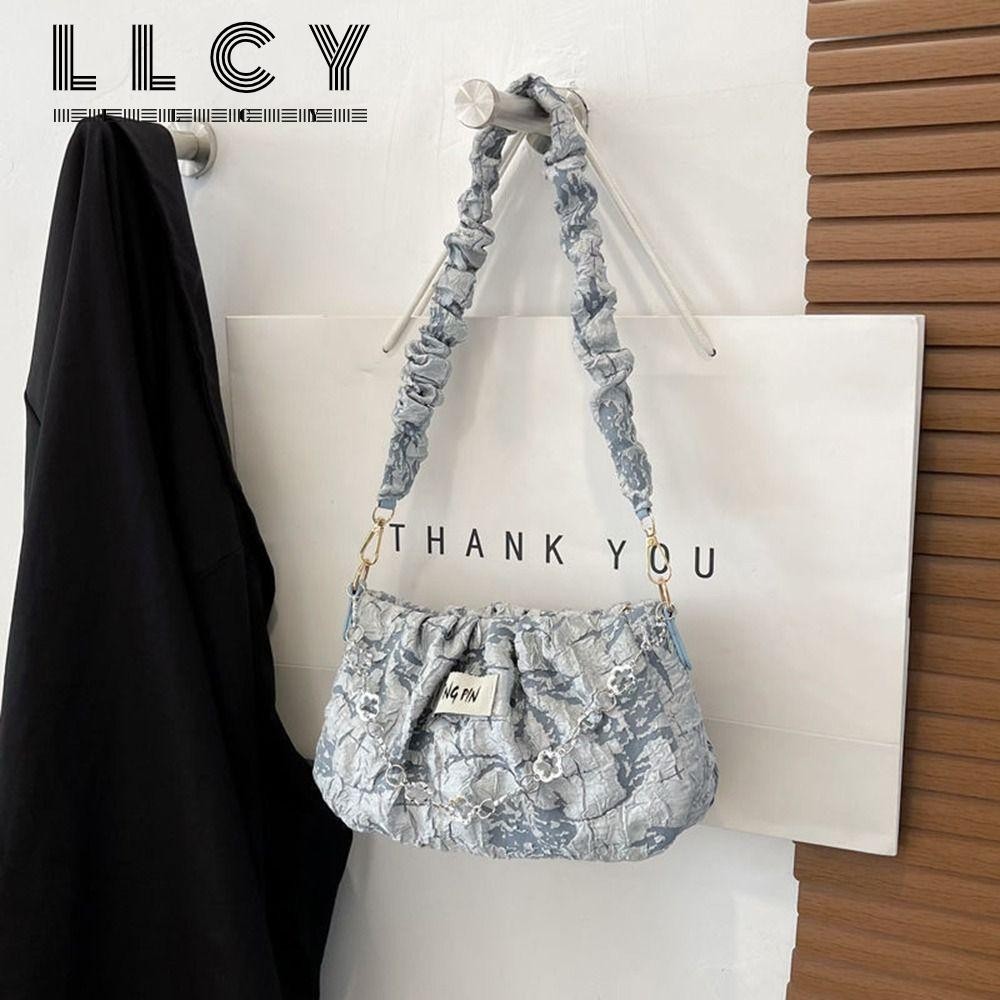 LLCY hobos Túi Đeo Chéo Vai Xếp Ly Nhẹ Nhàng Sức Chứa Lớn Thời Trang Cho Nữ