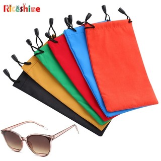 Túi đựng kính râm vải mềm màu trơn cầm tay sáng tạo / Túi đựng kính chống bụi chống nước cao cấp