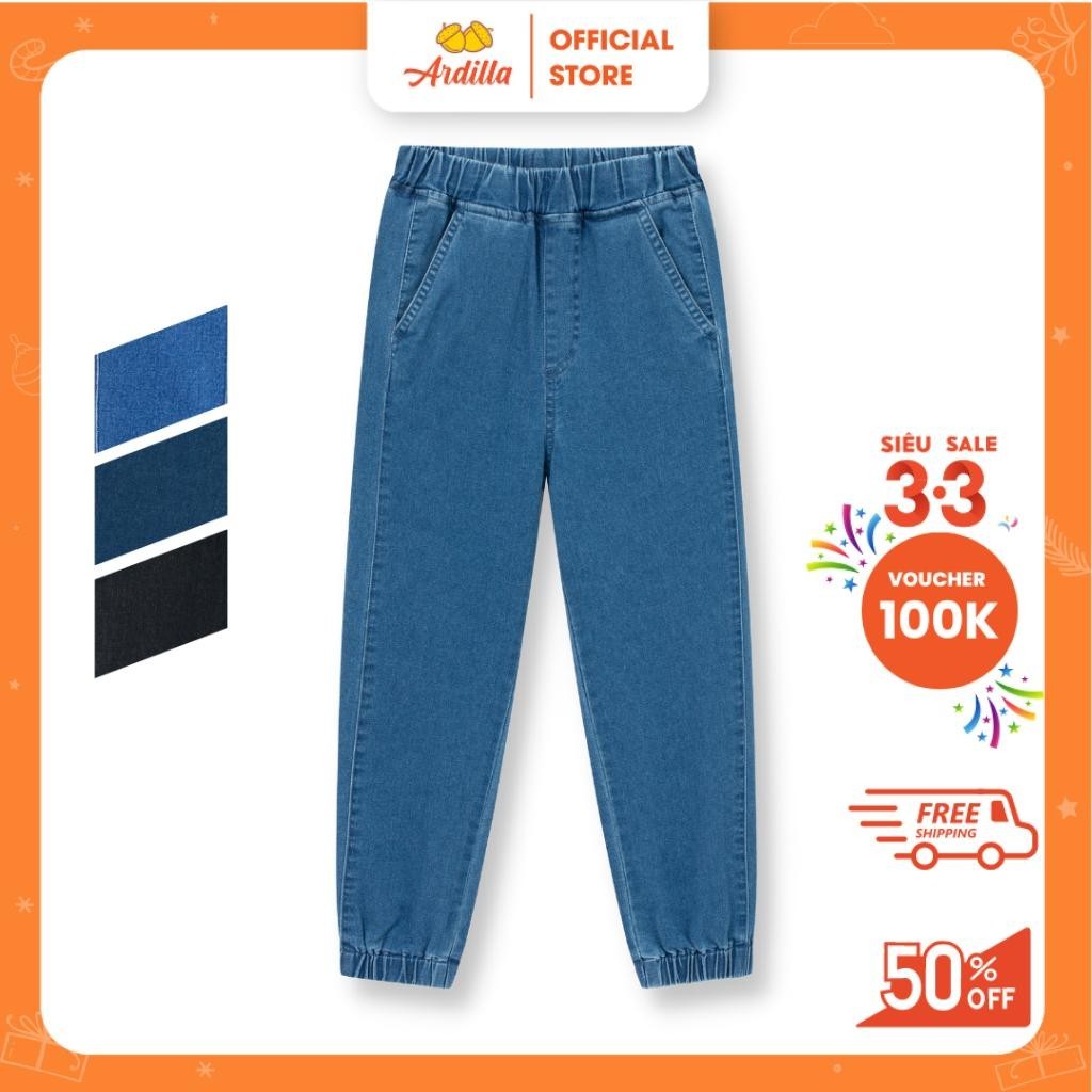 Quần Jogger Jean Bé Trai & Bé Gái ARDILLA Chất Liệu Jean Mềm Mại Co Giãn Thoải Mái Vận động Từ 6-15 Tuổi 7401/7402/2102