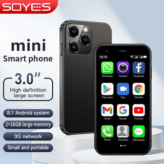 SOYES XS15 điện thoại 3.0 inch 6G+128GB hỗ trợ bluetooth WIFI Android 11.0 thiết kế thời trang mỏng, nhẹ và dễ thực hiện