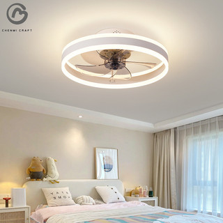 Chenmi CRAFT Quạt trần đèn LED biến tần gia đình vô hình trần quạt đèn
