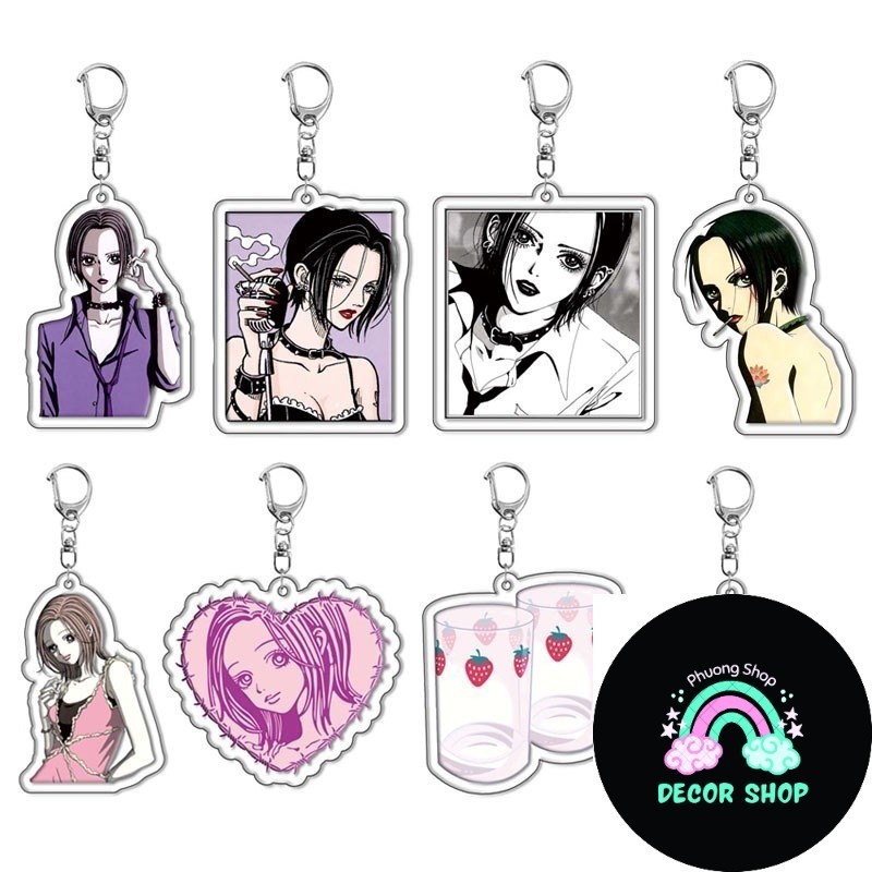 
NANA Another Me in the World Osaki Nana Komatsuna Acrylic Móc khóa Mặt dây chuyền Anime Điểm