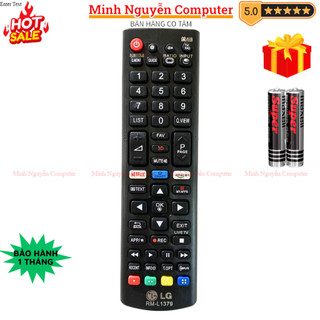 Remote điều khiển tivi lg mã 06 rm-l1379 netflix, điều khiển tv lg internet - tặng kèm pin - minh nguyễn computer