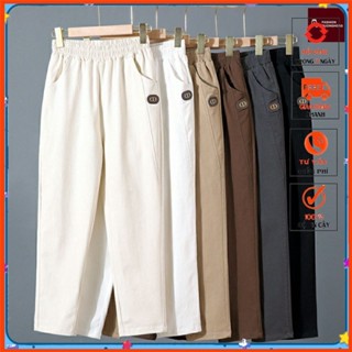  Quần baggy nữ  quần đũi dài lưng thun bigsize phù hợp mọi lứa tuổi mã 40 THỜI TRANG KENCHI 