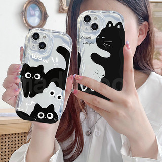 ốp lưng Xiaomi Mi 15T 14T 14 13T 13 12 12X 12S 11 Lite POCO C85 X7 M3 X3 NFC Pro Redmi 15C 15 5G Note 10 10S 9 9S 8 8A 7 Couple Cuddle Cat Cute Cartoon Anti-drop Soft Phone Case Shockproof Clear Back Cover NY 115