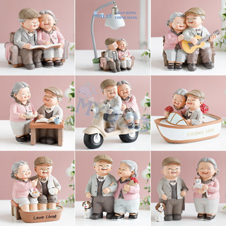 Tượng Ông Bà Cười dễ thương Myd.23 hạnh phúc ý nghĩa decor xinh xắn quà kỉ niệm quà cưới