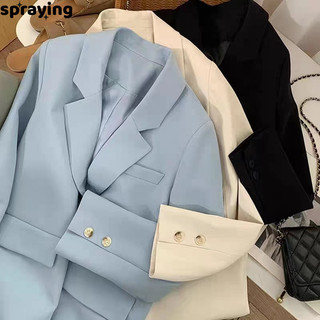 spraying áo nữ blazer áo vest nữ   trendy Phong cách comfortable Thanh lịch WXW2430I2U 12Z240320