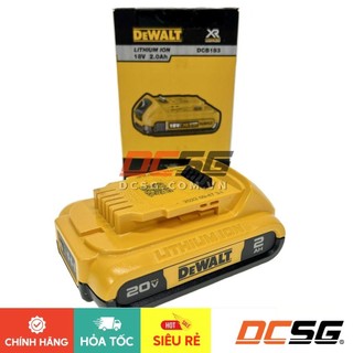 Pin lithium ion xr 18v 2.0 ah dewalt dcb183-b1 | dcsg
