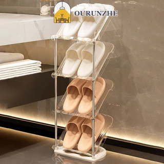 Giá đựng giày phòng tắm OURUNZHE nhiều lớp, không lắp đặt tủ đựng giày, kệ đựng đồ phòng tắm