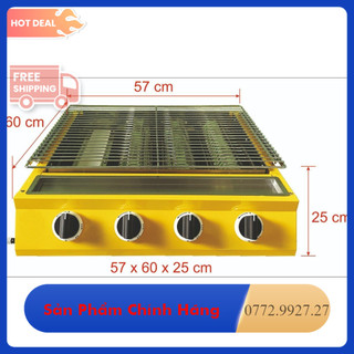Bếp nướng hàu -bếp nướng bbq-bếp nướng gas 2 lò-3 lò-4 lò-6 lò-bếp nướng quán ăn.