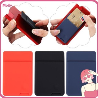 Bao silicon đựng thẻ gắn mặt sau ốp điện thoại đa năng