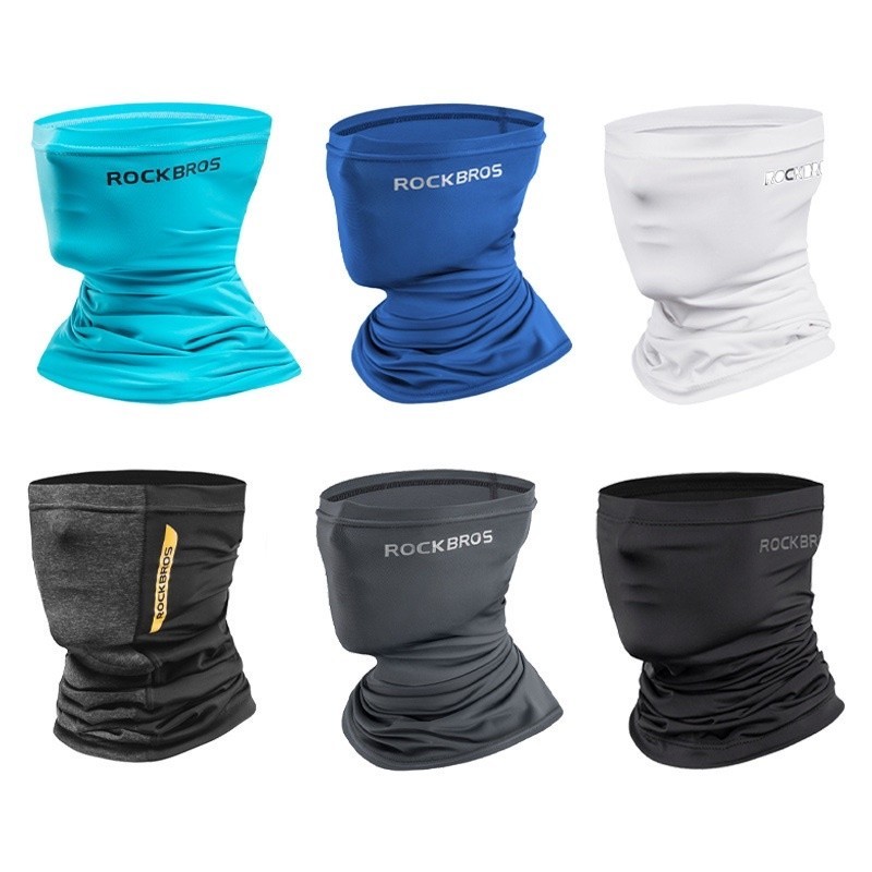 Khăn bịt mặt đa năng ROCKBROS vải lụa lạnh chống nắng UPF50 chống UV 400, khẩu trang đi nắng 188/16 Q5