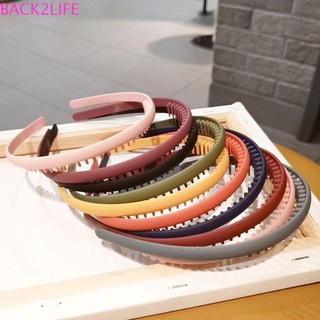 Back2life Nữ Tóc Vòng Ngọt Vintage Rửa Mặt Thanh Lịch Màu Trơn Chống Trượt Tóc
