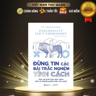 Sách - đừng tin các bài trắc nghiệm tính cách - saigonbooks