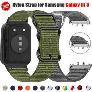 Dây đeo vòng Nylon 18mm tương thích với Samsung Galaxy Fit 3 Vòng đeo tay đàn hồi có thể điều chỉnh cho Samsung Galaxy Fit3 Phụ kiện dây vải