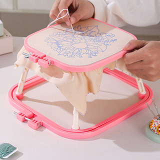 Hai lớp ABS thêu khung Hoop Bảng chữ thập thêu khung thủ công Poking, Pháp thêu