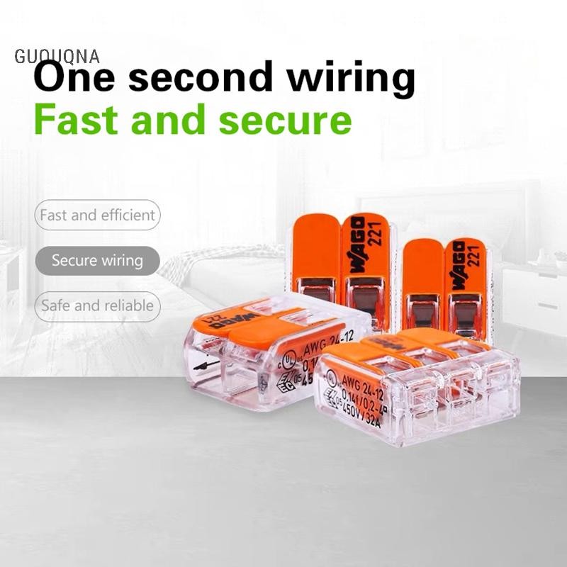 GUOUQNA Thiết bị đầu cuối dây chính hãng 221-412 221-413 221-415 221-2411 221-612 221-613 221-615 22