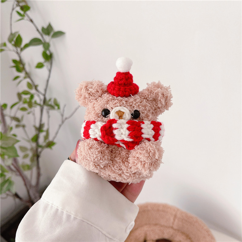 Khăn Gấu Lông Tơ Mềm Mại Dễ Thương Đáng Yêu Dành Cho Beats Studio Buds + Plus Buds + Vỏ Bảo Vệ Vỏ Bả