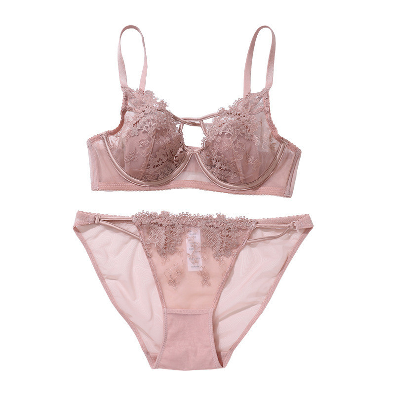 YIBEIKA Bộ áo ngực ren gợi cảm Đồ lót Áo ngực đẩy phong cách mỏng Áo ngực có thể điều chỉnh | BigBuy360 - bigbuy360.vn