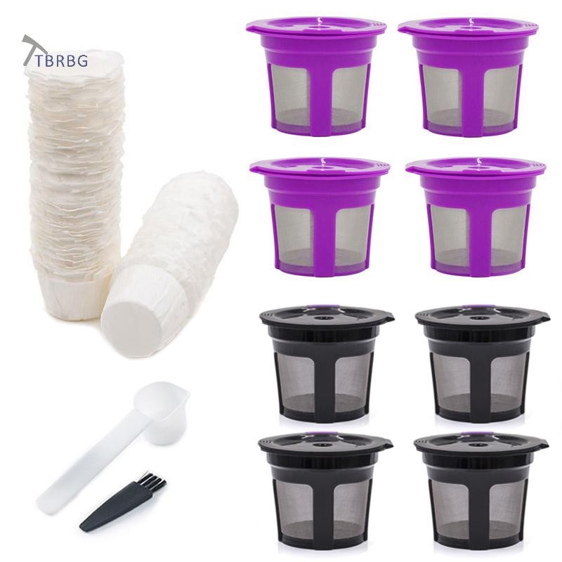 Tbrbg Giấy dùng một lần Giấy lọc cà phê cho Keurig Cốc K tái sử dụng cho máy pha cà phê Keurig Bộ lọ