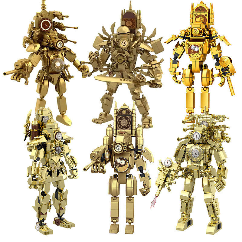 Titan Đồng Hồ Người Đàn Ông Bộ Tương Thích Lego Skibidi Toilet Nhà Vệ Sinh Mô Hình Khối Xây Dựng