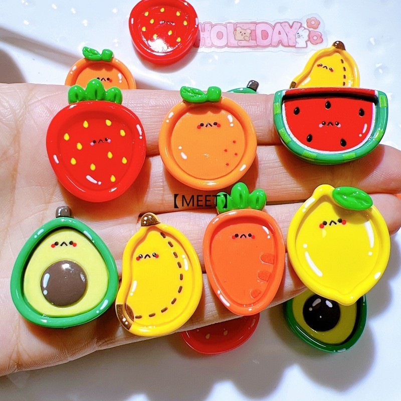 【MEET】1 Đĩa Nhựa Hình Trái Dâu Dùng Làm Trang Sức DIY