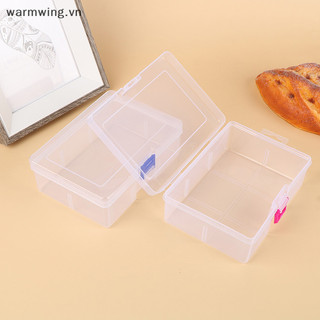 Warmwing Transparent Component Screw Storage Box Jewelry Display Practical Tool Box Plastic Container Box Tool Case Screw Sewing Box Electronic Components Hardware Tools Box VN