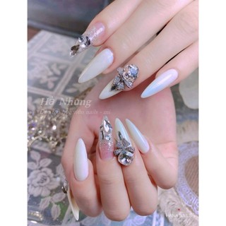 Móng úp nhám nhọn 240 móng dạng vỉ - manh219