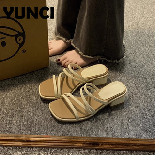 YUNCI  dép cross sục nữ HOTSALE Giày slip-on Phong cách thể thao Điểm nhấn Đa dạng Siêu nhẹ Tinh tế FDL2420129 5Z240201