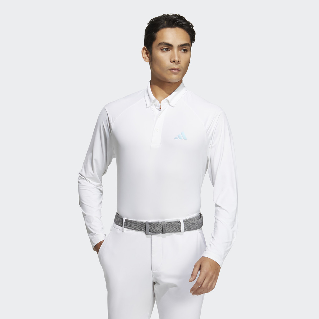 Adidas Đánh gôn Áo Polo Dài Tay Siêu Nhẹ AEROREADY Nam trắng HT0060