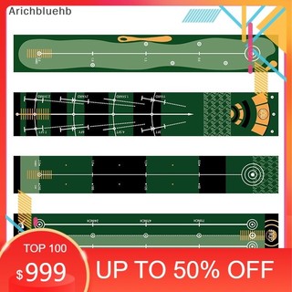 Thảm Luyện Tập Putter golf Trong Nhà / Ngoài Trời có kẻ khoảng cách sẵn , Thảm Tập Putting , Gạt Bóng Golf