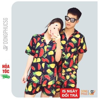 Đồ đi biển đôi nam nữ nguyên bộ áo quần hoạ tiết nổi bật đủ size bé trai gái & người lớn bigsize