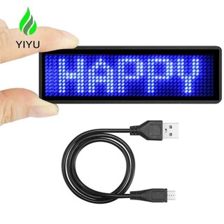 YIYU Huy hiệu tên LED Insignia Bảng tin cuộn Bluetooth có thể lập trình Huy hiệu LED kỹ thuật số đa ngôn ngữ