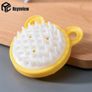  Silicone Dầu Gội Bàn Chải Đầu Massage Da Đầu Lược Rửa Tóc Massage Toàn Thân Bàn Chải Tắm Tắm Bàn Chải Salon Dụng Cụ Làm Tóc 