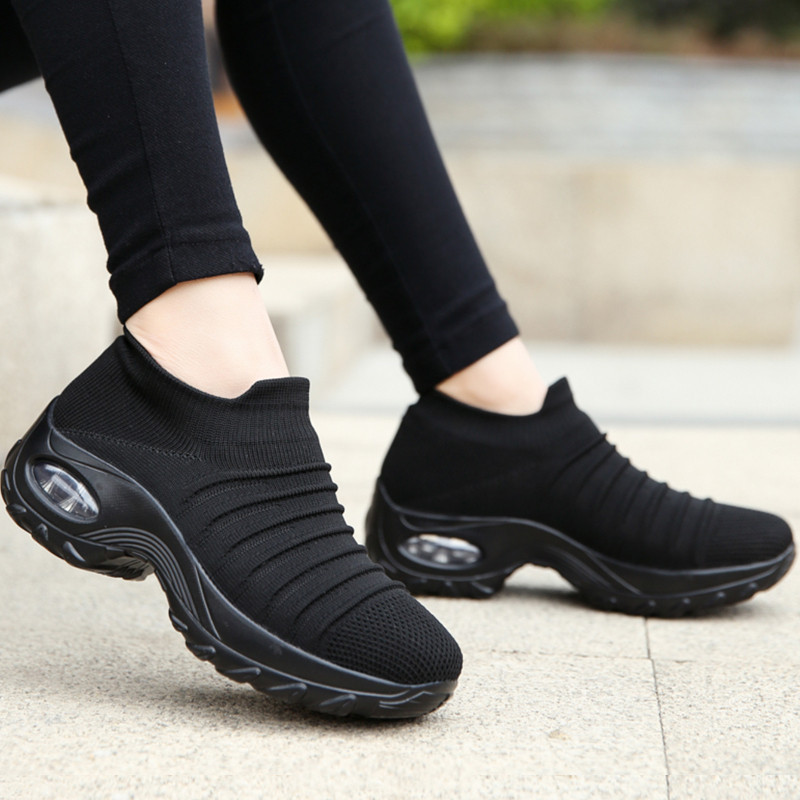 Giày Sneaker Nữ Đế Dày Nữ Slip On Giày Thể Thao Cao Cấp Size 35-42