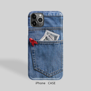 Vỏ phim bỏ túi denim sáng tạo Instagram thích hợp cho Apple 7 / 8 plus / x / xs / 11 / 12 / 13 / 14 / 15 / pro / max / promax / plus vỏ cứng hợp thời trang