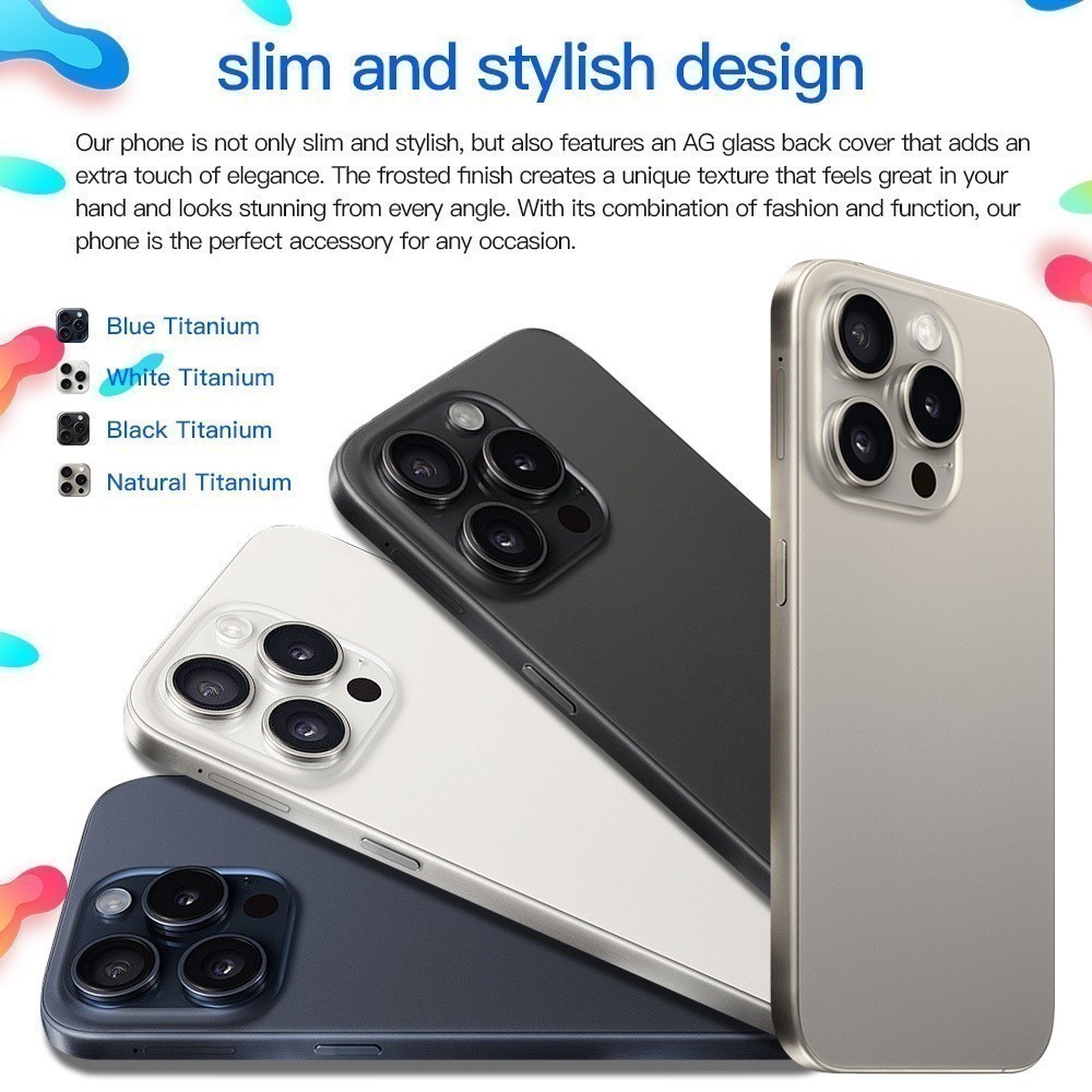 Mới I15 Pro Max 16GB + 1TB Pin Hai SIM 8000 MAh 7.3 Inch HD Android 13.0  Camera hd 50+108MP  Điện Thoại Thông Minh | BigBuy360 - bigbuy360.vn