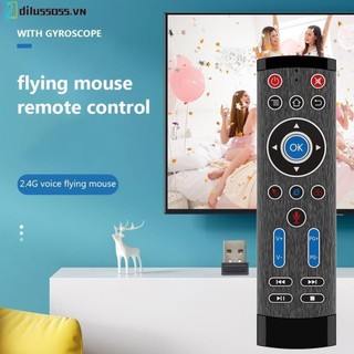 Điều khiển từ xa T1 Max Con quay hồi chuyển chuột không dây 2.4G Điều khiển bằng giọng nói 22 phím