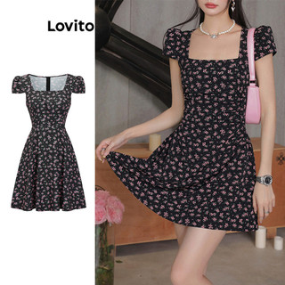 Đầm Lovito họa tiết hoa nhí boho cho nữ L80ED333