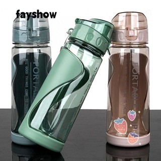 Bình Nước Thể Thao Bằng Nhựa Trong Suốt Nhiều Màu Sắc 500ml