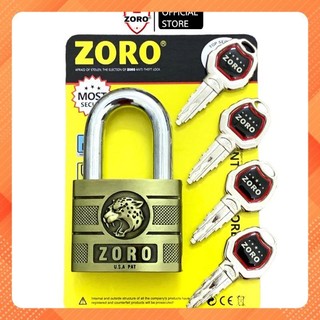 Ổ khóa ZORO cao cấp đầu báo chìa xe hơi càng ngắn -ổ khóa chông gỉ, ổ khóa cửa nhà cao cấp, ổ khóa công nghệ mỹ siêu bền