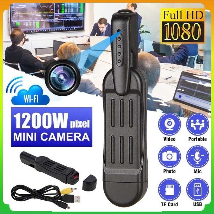 Camera HD 1080p chính hãng Mini Covert Body Pocket Pen Camera Camera siêu nhỏ không dây Wifi Ẩn Phòng tắm mini Cam Đầu ghi video không dây toàn cầu