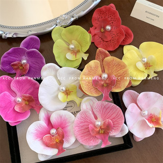 Kẹp Tóc Hoa Lan / Bươm Bướm / Mái Che Mặt Đa Năng Thời Trang Đi Nghỉ Mát Cho Nữ