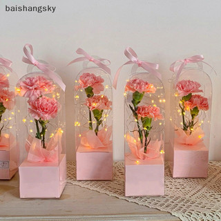 Baishangsky Trong Suốt Hoa Hồng Hộp Đựng Bánh Nhựa Bao Bì Hộp Đựng Hoa Bao Bì baishangsky